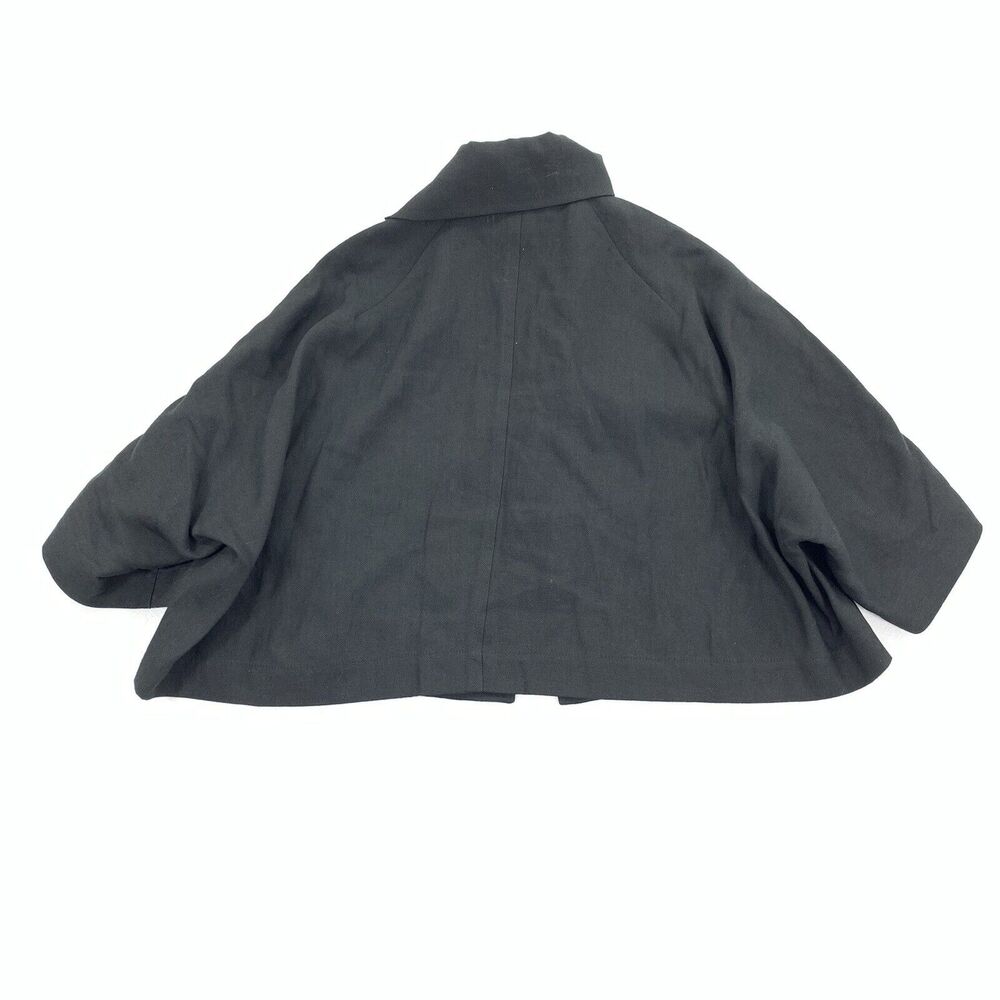 Piazza Sempione 100% Linen Lightweight Jacket 40 IT 4 US Small Womens Dark Gray - Picture 2 of 7